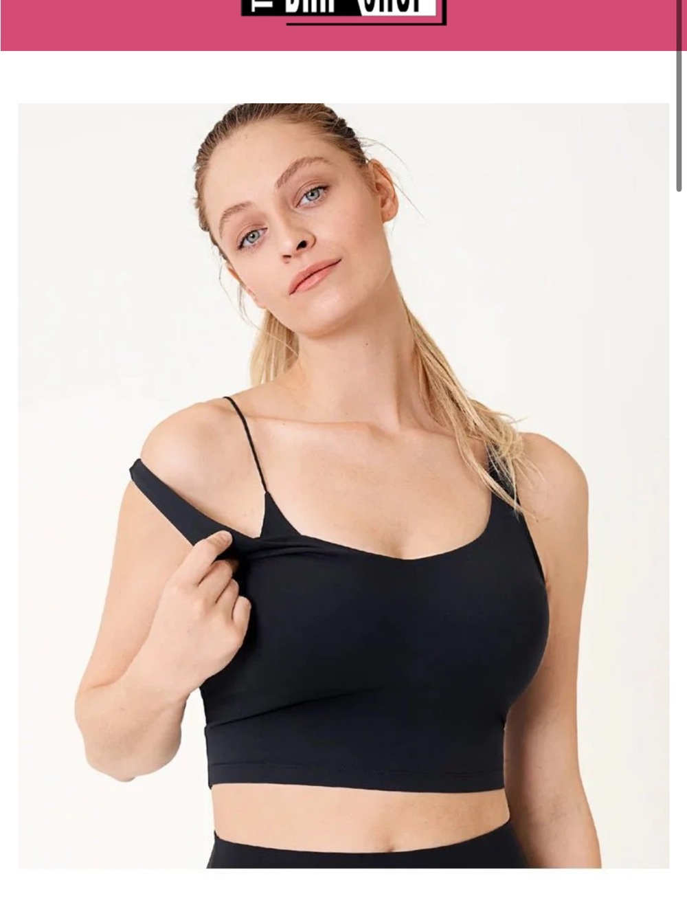 MOMANDA NURSING CROP TANK TOP